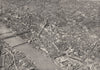 LONDON. Large aerial Photograph of the City of London in 1935 1944 old print