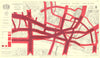 CITY OF LONDON. Town planning survey. TRAFFIC FLOW IN 1904 & 1935 1944 old map