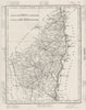 ARDÈCHE. Ardèche département. Tardieu 1830 old antique vintage map plan chart