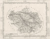 AUBE. Aube département. Tardieu 1830 old antique vintage map plan chart