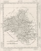 AVEYRON. Aveyron département. Tardieu 1830 old antique vintage map plan chart