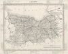 CALVADOS. Calvados département. Tardieu 1830 old antique map plan chart
