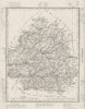 DORDOGNE. Dordogne département. Tardieu 1830 old antique map plan chart