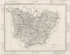 EURE. Eure département. Tardieu 1830 old antique vintage map plan chart