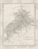 HAUTE- GARONNE. Haute- Garonne département. Tardieu 1830 old antique map chart