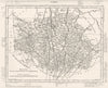 GERS. Gers département. Tardieu 1830 old antique vintage map plan chart