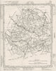INDRE. Indre département. Tardieu 1830 old antique vintage map plan chart