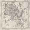 ISÈRE. Isère département. Tardieu 1830 old antique vintage map plan chart
