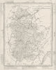 JURA. Jura département. Tardieu 1830 old antique vintage map plan chart