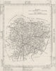 LOT- ET- GARONNE. Lot- Et- Garonne département. Tardieu 1830 old antique map