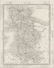 MANCHE. Manche département. Tardieu 1830 old antique vintage map plan chart