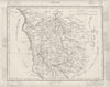 NIÈVRE. Nièvre département. Tardieu 1830 old antique vintage map plan chart
