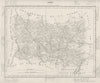 OISE. Oise département. Tardieu 1830 old antique vintage map plan chart
