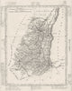 HAUT- RHIN. Haut- Rhin département. Tardieu 1830 old antique map plan chart