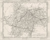SAÔNE- ET- LOIRE. Saône- Et- Loire département. Tardieu 1830 old antique map