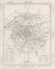 FRANCE. Seine département. Tardieu 1830 old antique vintage map plan chart