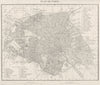 PARIS. Plan de Paris département. Tardieu 1830 old antique map chart