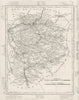 SEINE- ET- MARNE. Seine- Et- Marne département. Tardieu 1830 old antique map