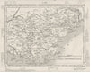 VAR. Var département. Tardieu 1830 old antique vintage map plan chart