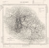 INDIAN OCEAN. Île Bourbon (la Réunion Reunion) . Tardieu 1830 old antique map