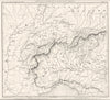 ALPES ALPES.Schwaben(Souabe)Suisse Piemonte Piedmont Piémont Italy 1859 map