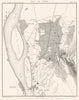 EGYPT. Plan du Kaire Cairo. Gyzeh Giza Boulaq 1859 old antique map chart