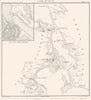 DENMARK. Carte du Sund; Inset map Plan Copenhagen 1859 old antique chart