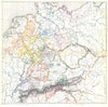 GERMANY MEDIATISATION. Carte Générale de L'Allemagne en 1789 1859 old map