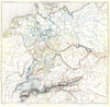 GERMANY MEDIATISATION. Allemagne Après le Recez de Recess of 1803 1859 old map