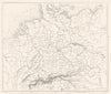 GERMANY. Carte Générale de L'Allemagne 1859 old antique vintage map plan chart