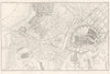 POLAND. Plan de la Ville de Gdansk (Dantzig Danzig) et Environs 1859 old map
