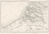 BENELUX.Bouches de L'Escaut.Schelde delta mouth.Antwerpen Bruges 1859 old map
