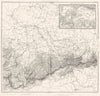 GERMANY. Sachsen Saxony Saxe ; inset Dresden (Dresde)  1859 old antique map