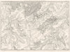 BELGIUM.Bataille de Battle Waterloo 1815. Braine l'Alleud Planchenois 1859 map
