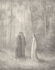DANTE. Then remember me I once was Pia 1893 old antique vintage print picture