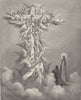 DANTE. Christ beam'd on that cross; and pattern fails me now 1893 old print