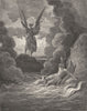 MILTON PARADISE LOST. Forthwith upright he rears pool mighty stature c1886