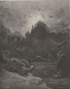 MILTON PARADISE LOST. Gorgons, and Hydras, and Chimeras dire c1886 old print