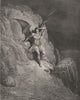 MILTON PARADISE LOST. Me miserable way shall fly infinite wrath despair c1886