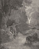 MILTON PARADISE LOST. E among those tree, glorious shape comes way moving c1886