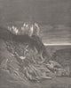 MILTON PARADISE LOST. Foughten field Michael angels, prevalent encamping c1886