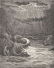 MILTON PARADISE LOST.Let waters generate Reptile spawn abundant c1886 print