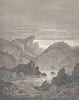 MILTON PARADISE LOST. moving land; gills draws trunk spouts, sea c1886 print