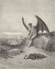 MILTON PARADISE LOST.Him,fast sleeping,soon he Labyrinth round,selfrolled c1886