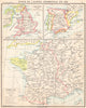 EUROPE. occidentale 1483; France; Angleterre; Espagne 1900 old antique map