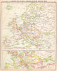 EUROPE. Europe politique changement depuis 1850; en 1850 1900 old antique map