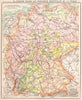 GERMANY. Allemagne centrale Géographie Physique et Politique 1900 old map