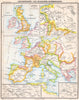 GERMANY.Barbares-Invasions Germaniques 1C;Heptarchie Saxonne;Lombards 1900 map