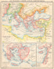 EUROPE.Croisades Crusades Byzantine Empire;latin;1096;1204;Jérusalem 1900 map