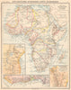 EXPLORATIONS AFRICAINES.Économique;Zanzibar;Golfe Guinée;Antananarivo 1900 map